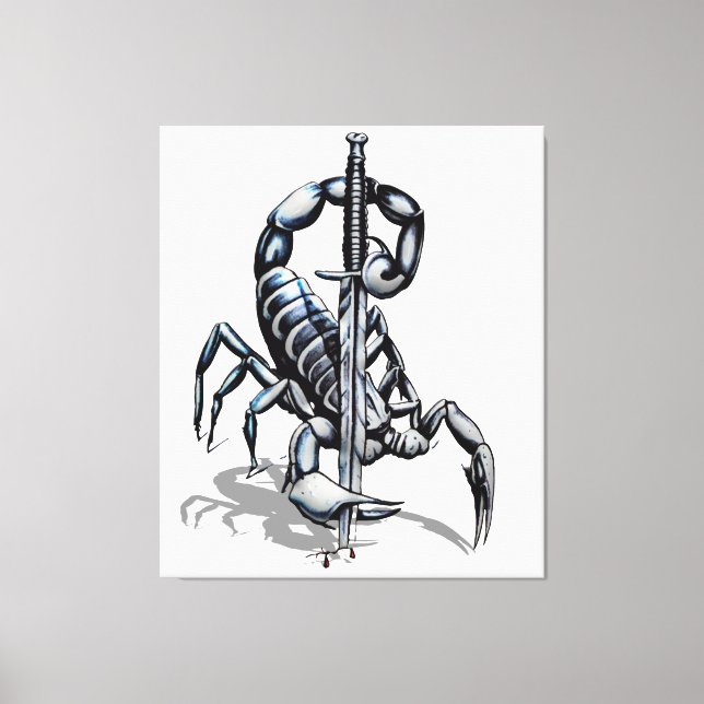 Scorpion, 3D illustration iPad Pro Cover Tapestry Canvas Print (Front)