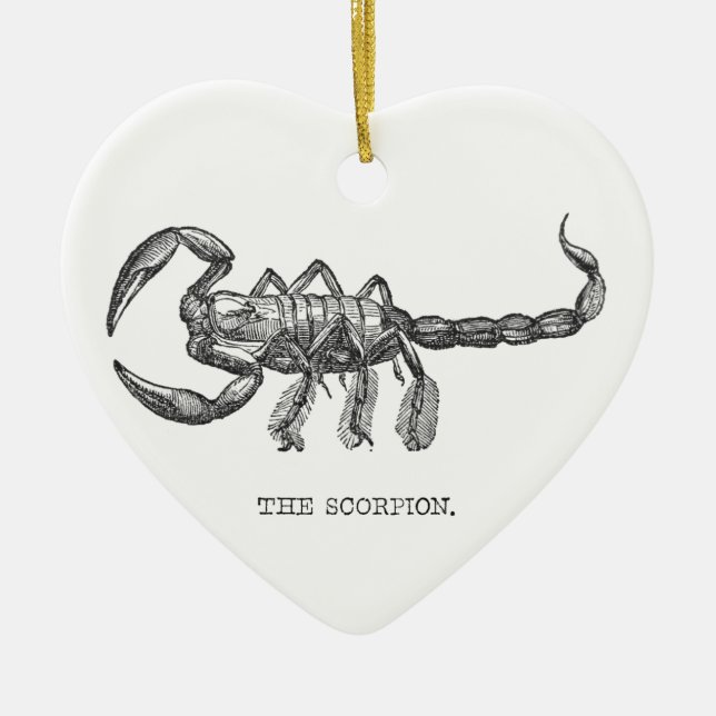 Scorpion animal gift scary animals ceramic tree decoration (Front)