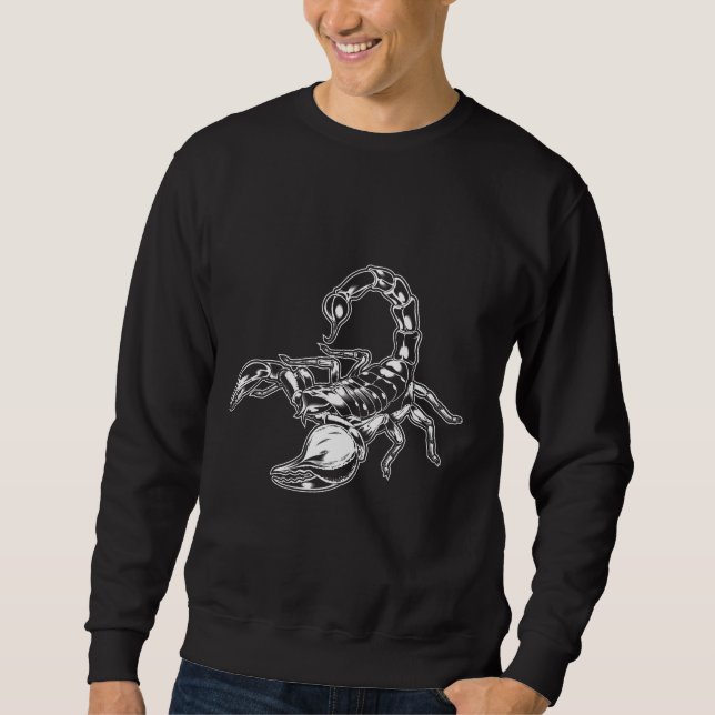 Scorpion Birthday Zodiac Sign Sweatshirt (Front)