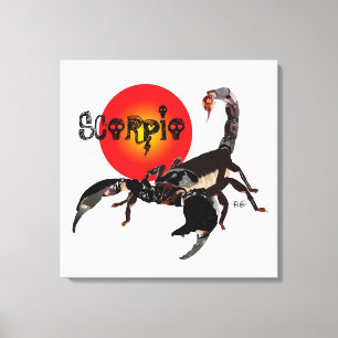 scorpion canvas print