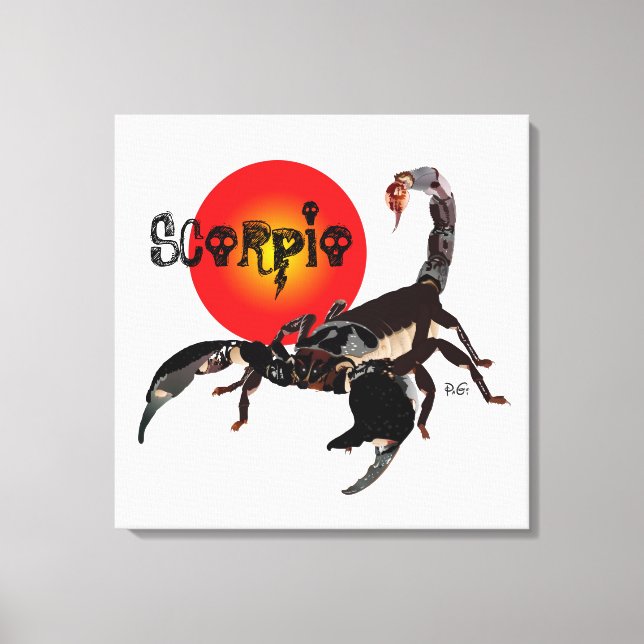 scorpion canvas print (Front)