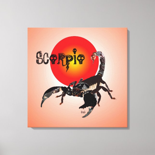 scorpion canvas print (Front)