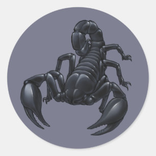 Scorpion Classic Round Sticker