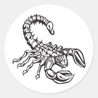 Scorpion Classic Round Sticker