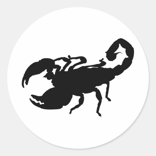 Scorpion Classic Round Sticker (Front)