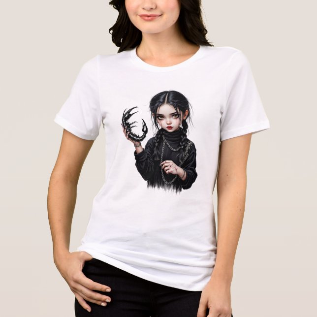 Scorpion Girl Tri-Blend Shirt (Front)