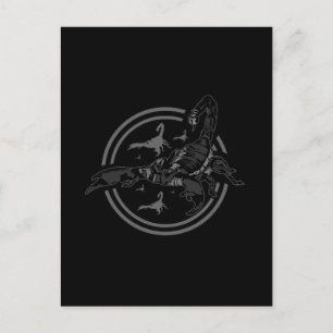 Scorpion GREY Postcard