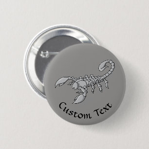 Scorpion Icon 6 Cm Round Badge