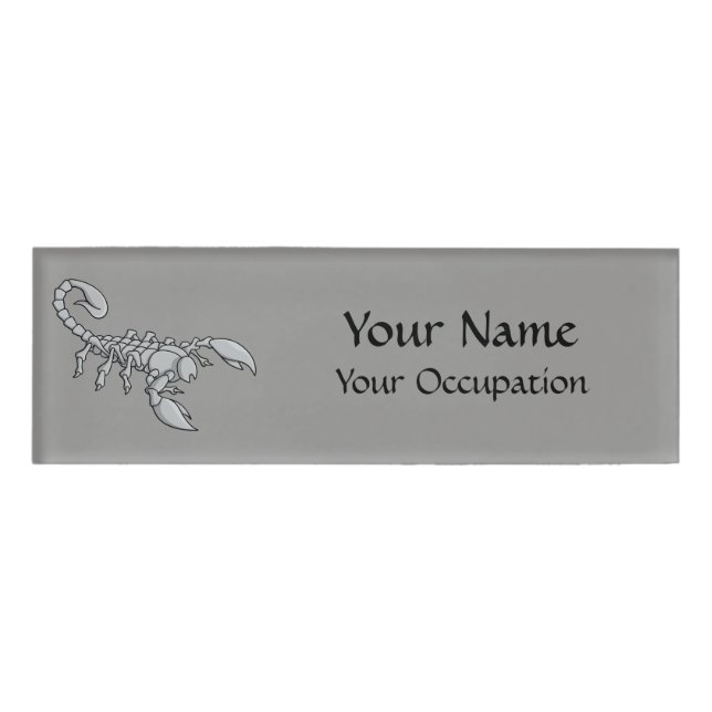 Scorpion Icon Name Tag (Front)