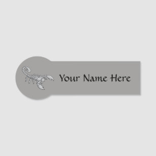 Scorpion Icon Name Tag