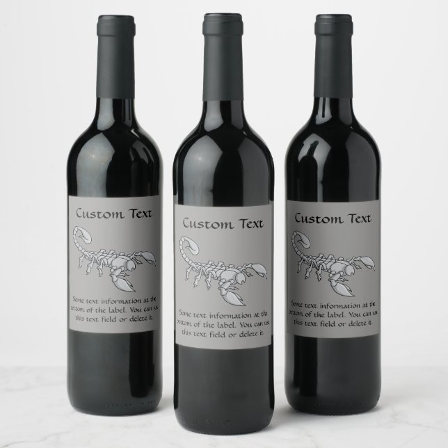 Scorpion Icon Wine Label (Bottles)
