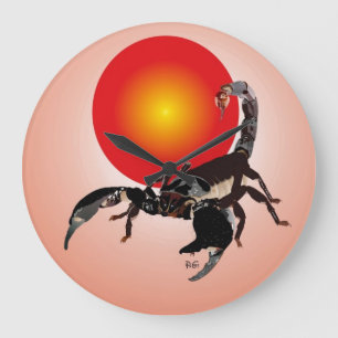 scorpion large clock