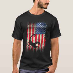 Scorpion Patriotic USA American Flag 4th of July G T-Shirt