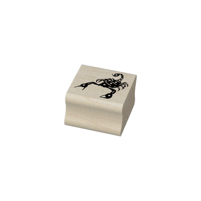 Scorpion Scorpio Bug Insect Nature Silhouette art Rubber Stamp (Stamp)