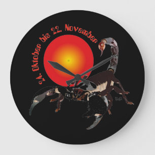 Scorpion - watch sign large clock