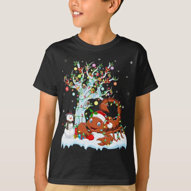 Scorpion Xmas Element Tree Lighting Scorpion Chris T-Shirt (Front)