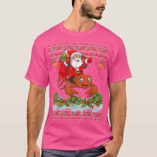 Scorpion Xmas Pyjamas Ugly Santa Riding Scorpion C T-Shirt