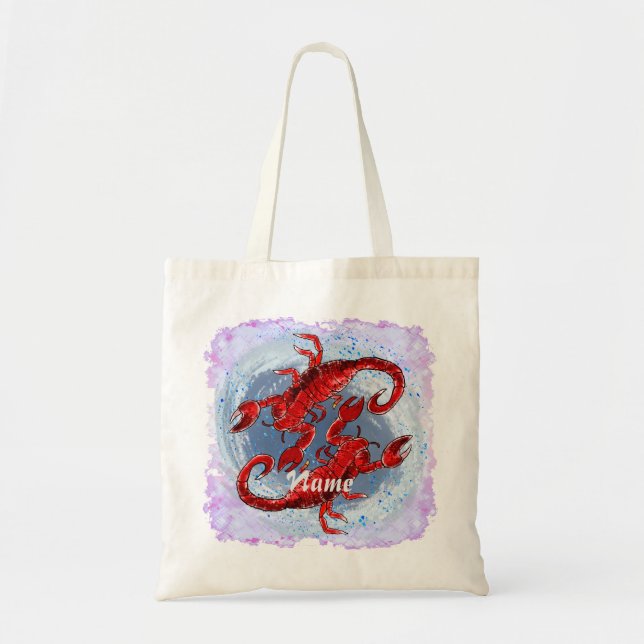 Scorpion Yin Yang tote bags  (Front)
