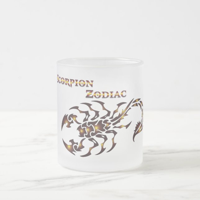 Scorpion Zodiac Glass Mug (Center)