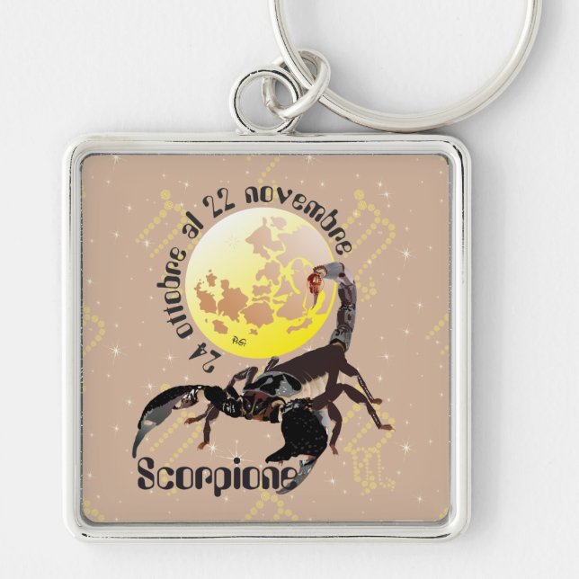 Scorpione 24 ottobre al 22 November Portachiavi Key Ring (Front)