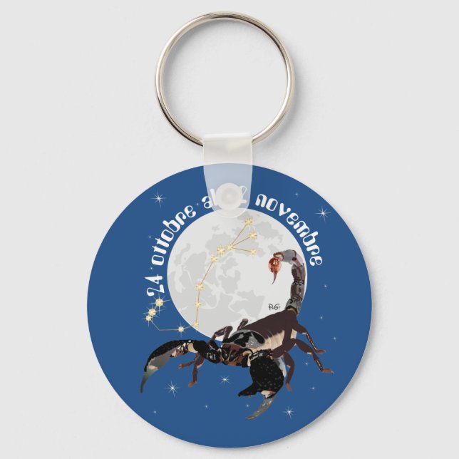 Scorpione 24 ottobre al 22 novembre Portachiavi Key Ring (Front)