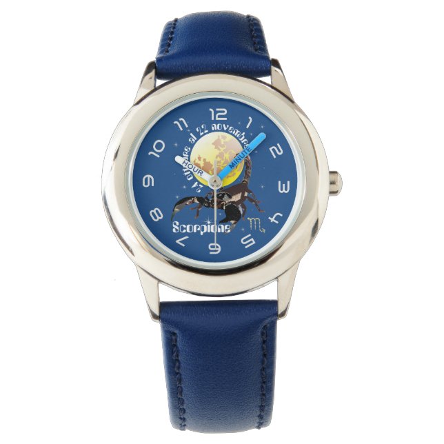 Scorpione 24 ottobre at 22 november Orologio Watch (Front)