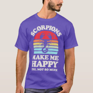 Scorpions Make Me Happy Sunset Retro for Men Women T-Shirt