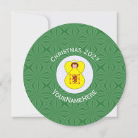 Scot Lion Rampant Angel Christmas Flag Personalise