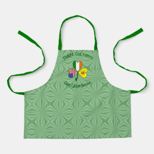 Scot Rampant USA Irish Flags Shamrock Personalised Apron