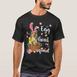 Scotch Collie Happy Easter Day Easter Colourful Eg T-Shirt
