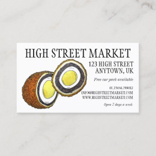 Scotch Egg UK British Food Yorkshire England Business Card