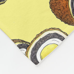 Scotch Egg UK British Food Yorkshire England Fleece Blanket