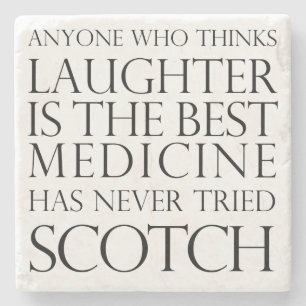 Scotch Laughter Marble Coaster