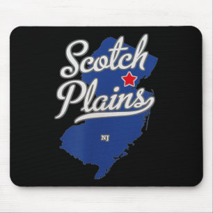 Scotch Plains New Jersey Nj Map Mouse Mat