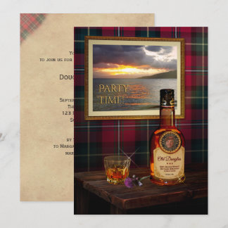 Scotch Whisky Birthday Invitation (customisable)