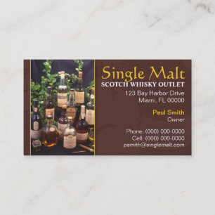 Scotch Whisky Business Card