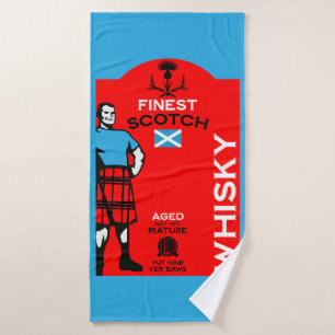 Scotch Whisky Drinker Bath Towel