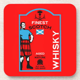 Scotch Whisky Drinker Coaster