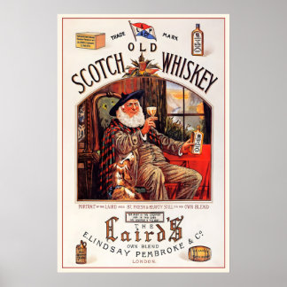 Scotch Whisky Scotland Scotsman Celtic Edinburgh Poster