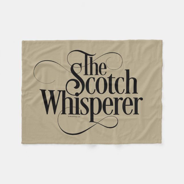 Scotch Whisperer Fleece Blanket (Front (Horizontal))