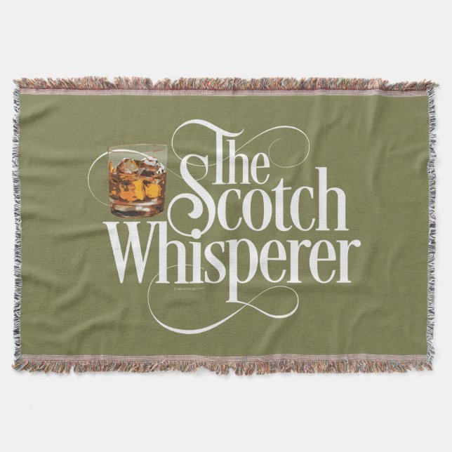 Scotch Whisperer Throw Blanket (Front)