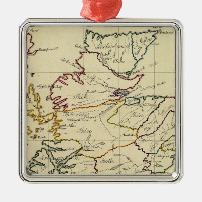 Scotland 11 metal tree decoration (Front)