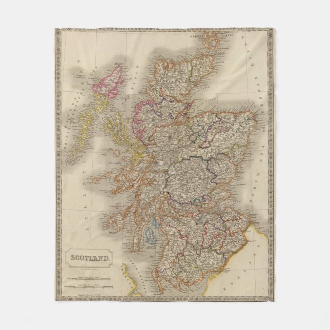 Scotland 12 fleece blanket (Front)