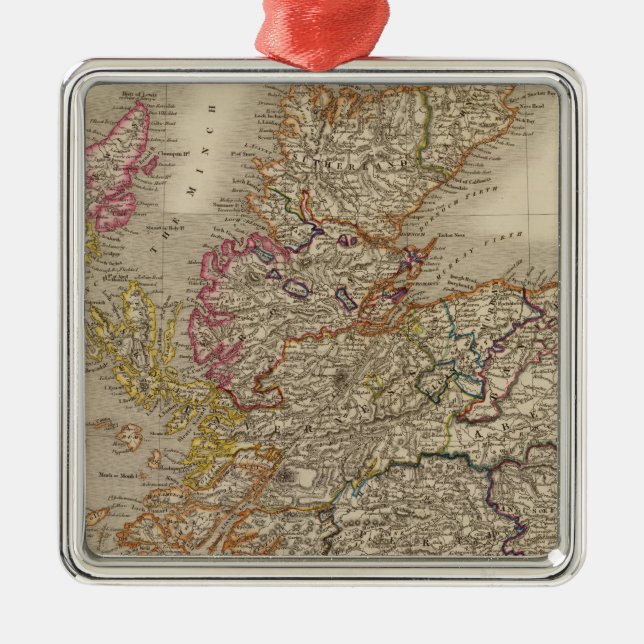 Scotland 12 metal tree decoration (Front)