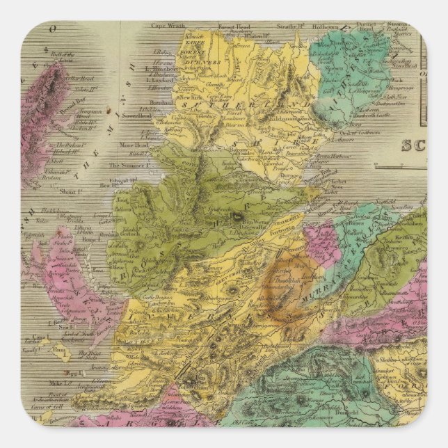 Scotland 15 square sticker (Front)