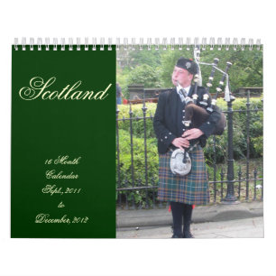 Scotland 16 Month Calendar