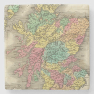 Scotland 18 stone coaster
