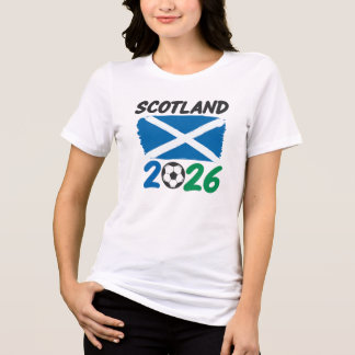 Scotland 2026 Soccer Fan Design / Saltire and Foot Tri-Blend Shirt