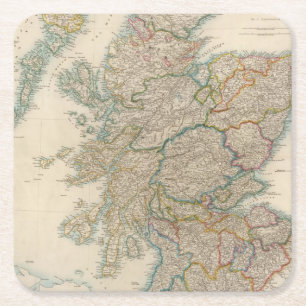Scotland 3 square paper coaster
