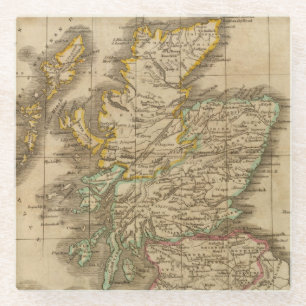 Scotland 4 glass coaster